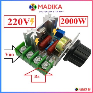Mạch chỉnh áp ac scr 2000w 25a dimer ac 220v 4000w - mô đun điều chỉnh điện áp ac 220v 2000w điều khiển tốc độ/nhiệt độ/