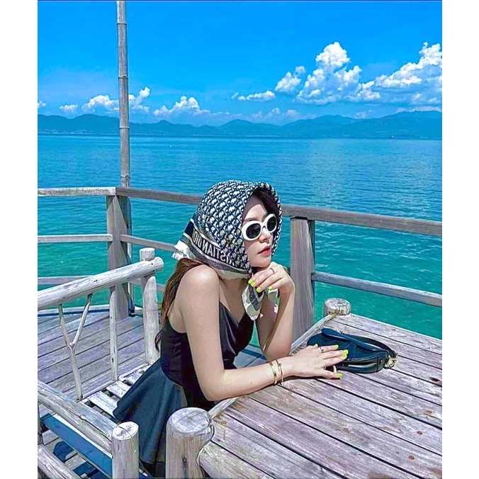 Khăn Vuông 70x70cm , khăn thắt yếm , tuban phối đồ cực chảnh