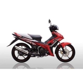 Áo exciter 2010 màu đỏ đen rc dán sẵn tem chính hãng yamaha