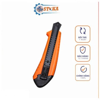 Dao rọc giấy, rọc đề can kapusi cao cấp18mm_tặng kèm hộp 5 lưỡi, dao rọc giấy kèm lưỡi k-8745