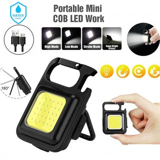 Emergency Work LED Light Portable LED Light Chargeable Keychain Night Light Camp Travel Supply Outdoor Accessories