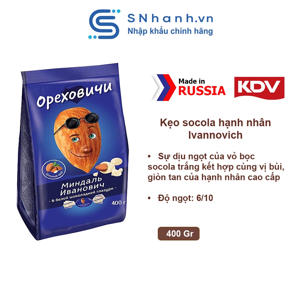 Kẹo socola hạnh nhân Ivan Nga
