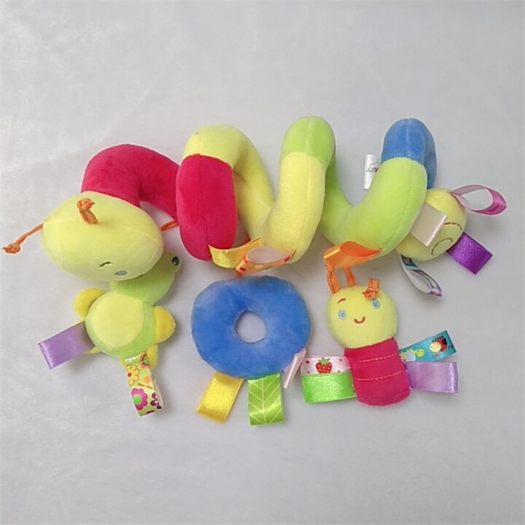 1 Đồ Chơi Treo Xe Đẩy Hình Bánh Donut / Sâu Bướm Nhồi Bông Nhiều Màu Mềm Mại Làm Quà Tặng Sinh Nhật Cho Bé