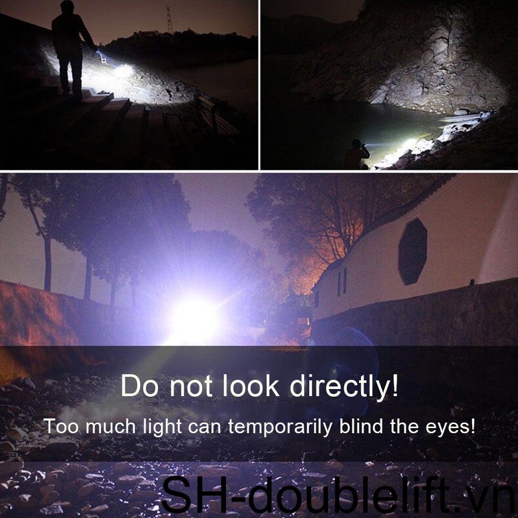 Đèn Pin C8 Công Suất Cao Bằng Hợp Kim Nhôm Có Thể Sạc Lại Tiện Dụng