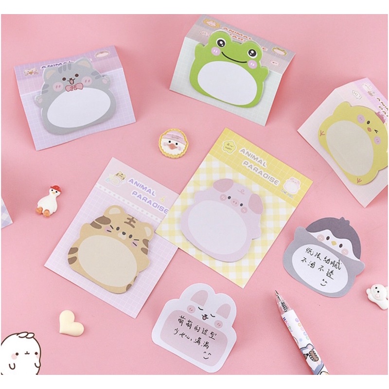 Giấy note hình động vật ngộ nghĩnh