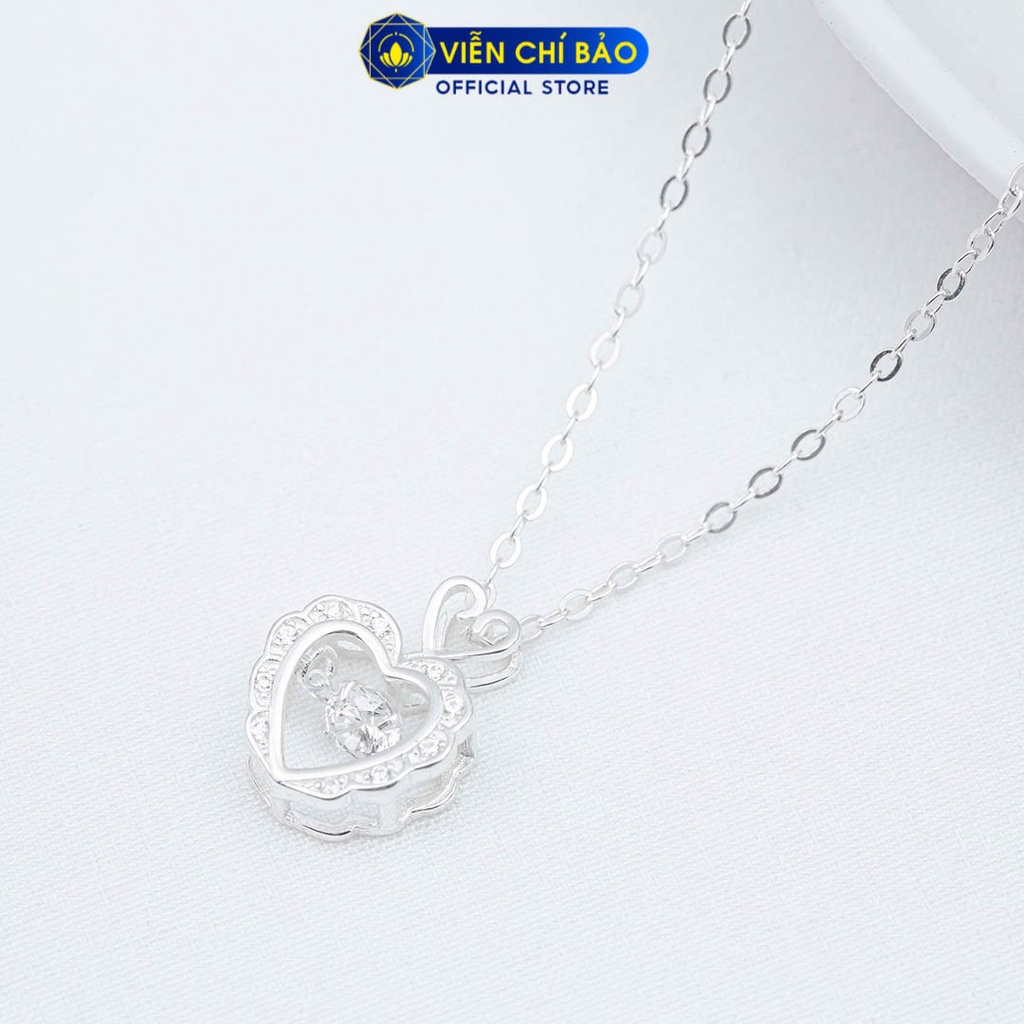 Dây chuyền bạc nữ Sweet Love chất liệu bạc 925 thời trang phụ kiện trang sức Viễn Chí Bảo D000314