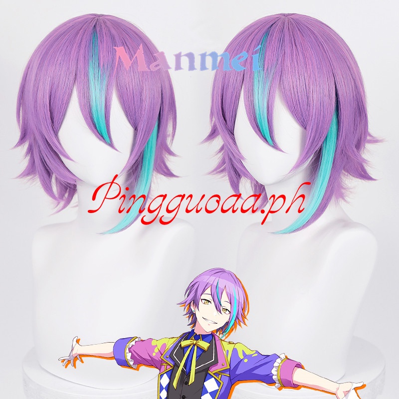 Manmei Anime Project SEKAI COLORFUL STAGE! Kamishiro Rui Cosplay Wig Unisex Mixed Color Wigs Heat Resistant Synthetic Hair