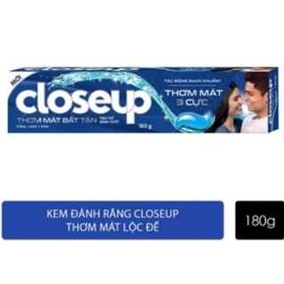 Kem đánh răng Closeup thơm mát bất tận tinh thể băng tuyết 180g.