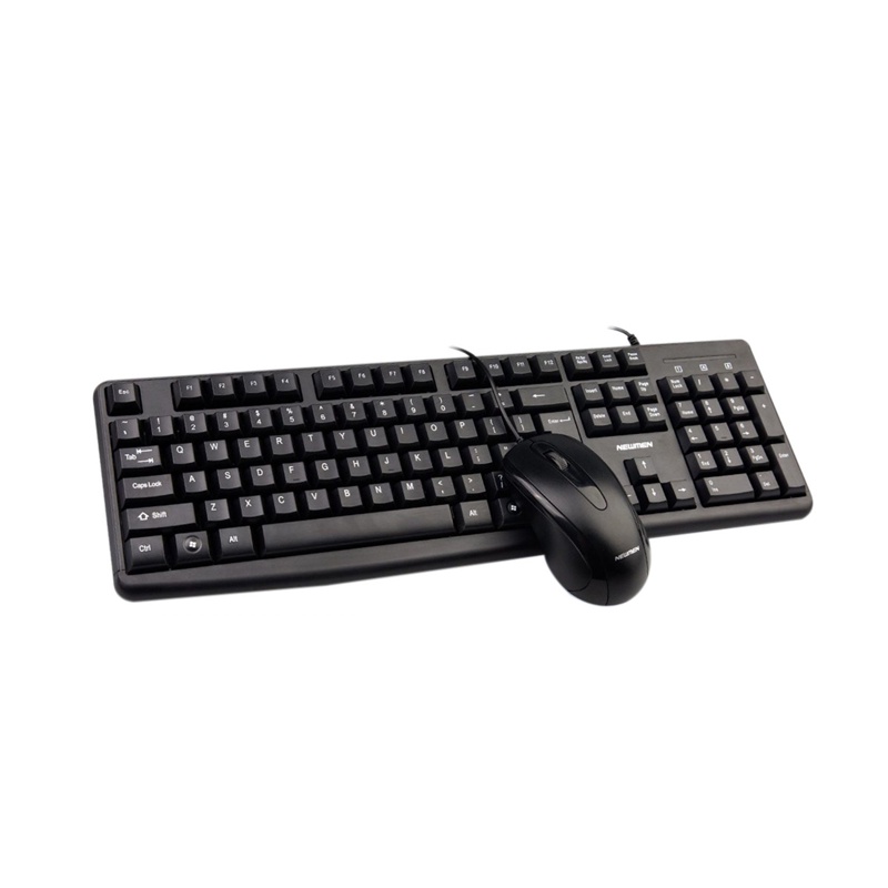 Combo bàn phím chuột máy tính có dây Newmen T352, đệm silicone chất lượng cao, keycap bố trí cao thấp công thái học