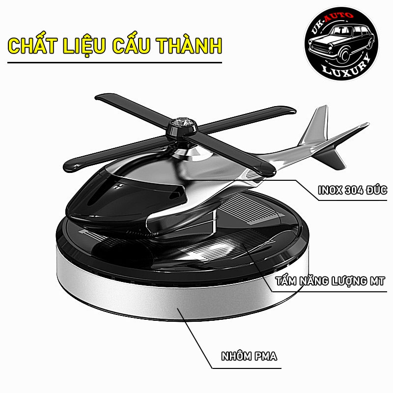Máy Bay Nước Hoa Năng Lượng Mặt Trời Cho Ô Tô tặng kèm tinh dầu thơm