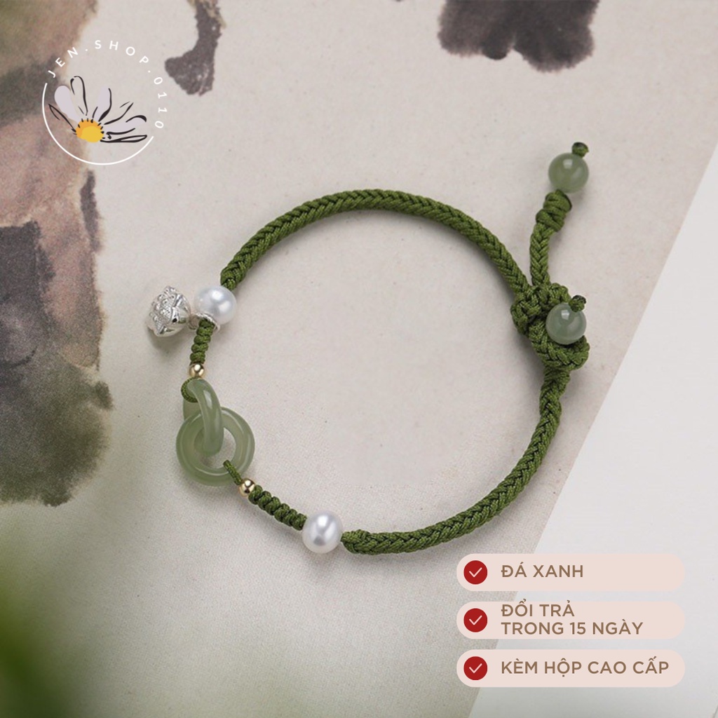 Vòng Tay Nữ -  Lắc Tay Nữ Kèm Charm Đài Sen Mạ Bạc - Biểu Tượng Gắn Kết Yêu Thương Tình Bạn Tình Yêu