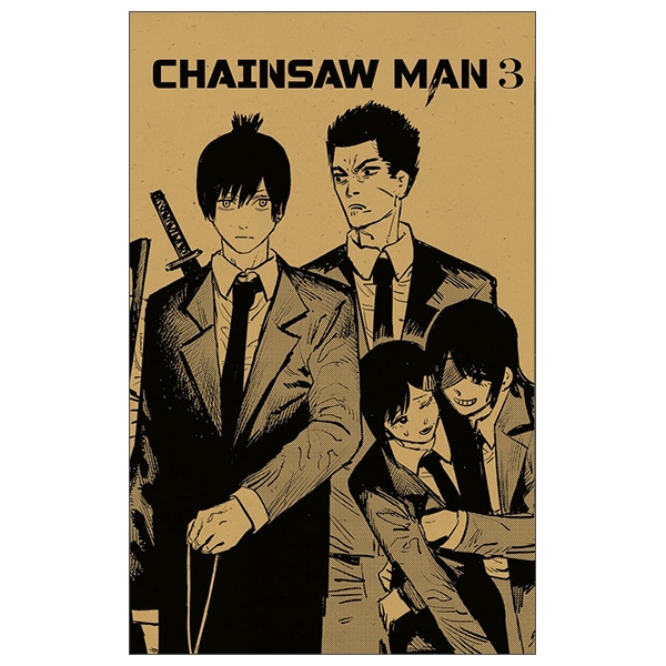 Chainsaw Man - Tập1 + 2 + 3 + 4 + 5 - Tặng Kèm Lót Ly + Bìa Áo Giấy Kraft
