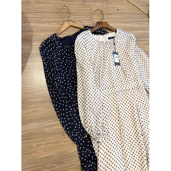 Đầm voan dài tay