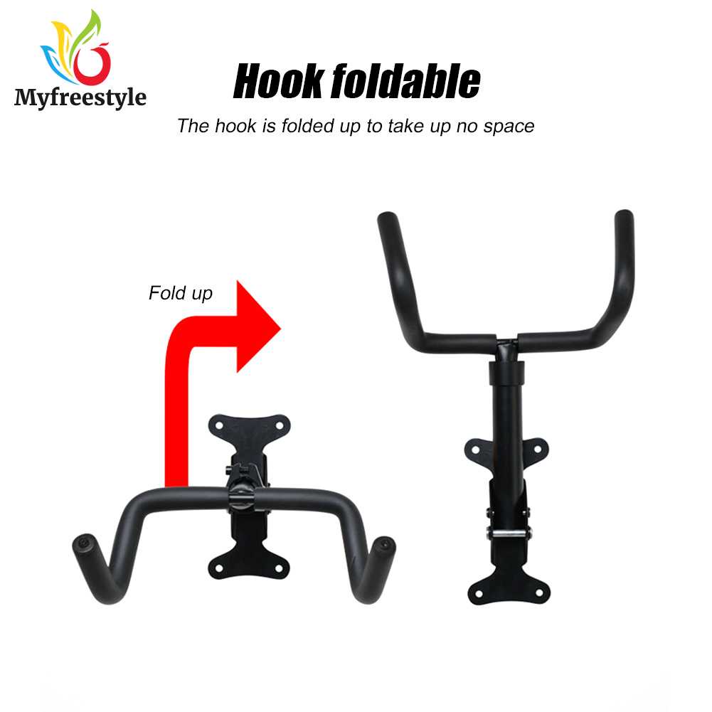 Giá Đỡ Treo Xe Đạp Gắn Tường Bằng Nhôm Có Thể Gập Lại Tiện Dụng