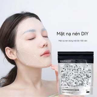 DIY Mặt nạ nén lụa Mặt nạ dưỡng da Mặt nạ dưỡng trắng Cấp ẩm mờ thâm Bổ sung collagen tinh chất Nén mặt nạ