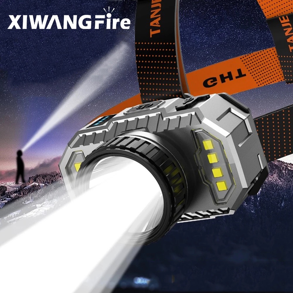 Đèn Pha led t20 Siêu Sáng t20 Siêu Sáng Gắn Đèn Pin Có Thể Sạc Lại Cho Hoạt Động Ngoài Trời