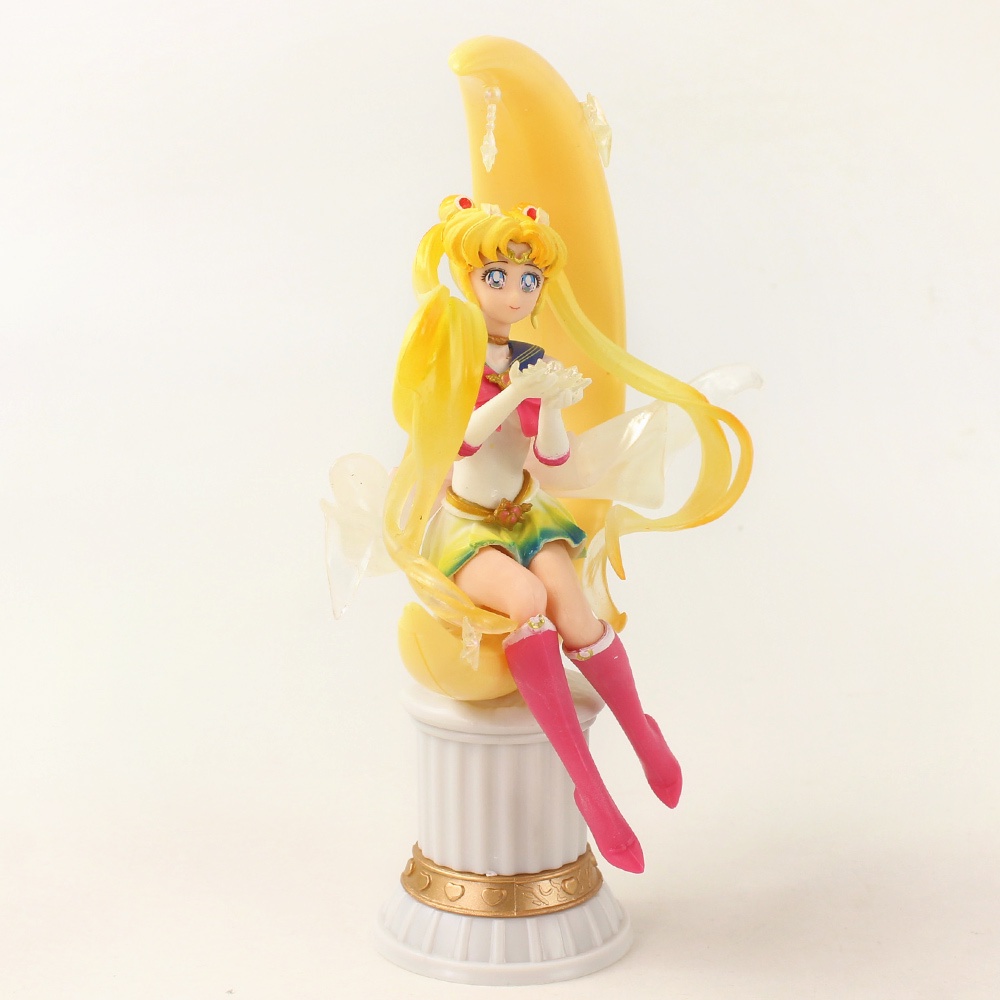 Mô Hình Đồ Chơi Nhân Vật Hoạt Hình Thủy Thủ Mặt Trăng 20cm Tsukino Usagi Luna Ngồi Trang Trí Bánh Kem