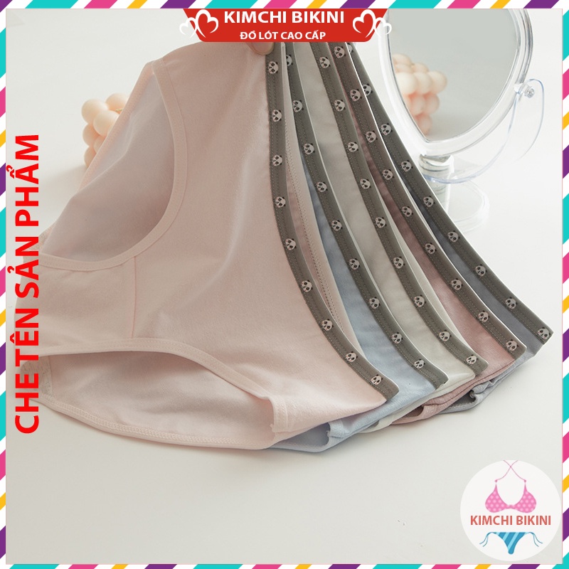 [Thanh Lý] quần áo lót Cotton mịn cạp hình dễ thương KIMCHIBIKINI quan lot nu hop cute mềm mại xinh đẹp QL072