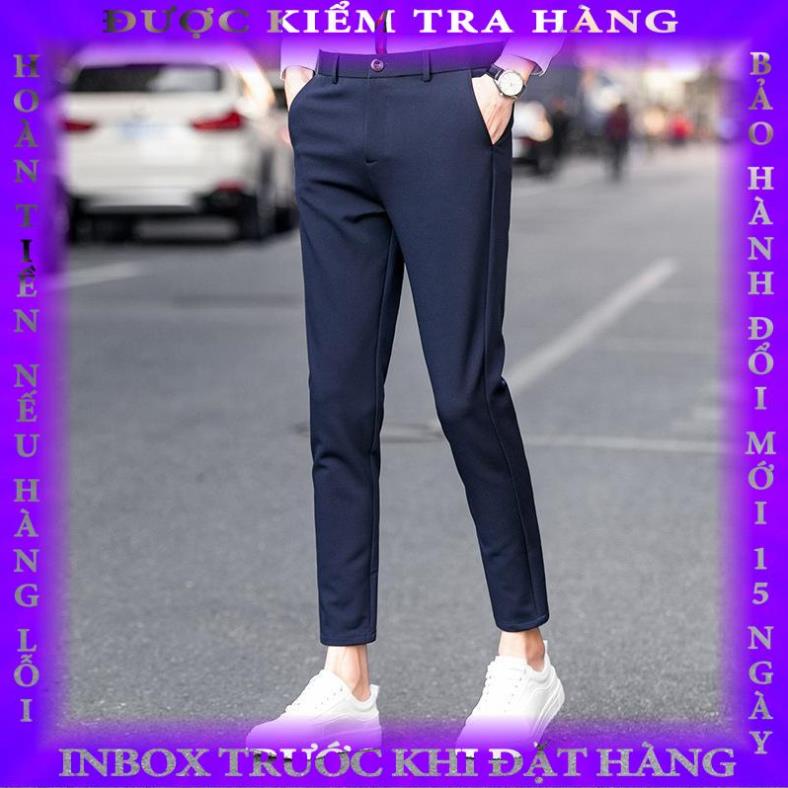 Quần Tây Nam - Quần Âu Nam TCE dáng ôm công sở vải co giãn nhẹ chống nhăn chống xù  hanthien