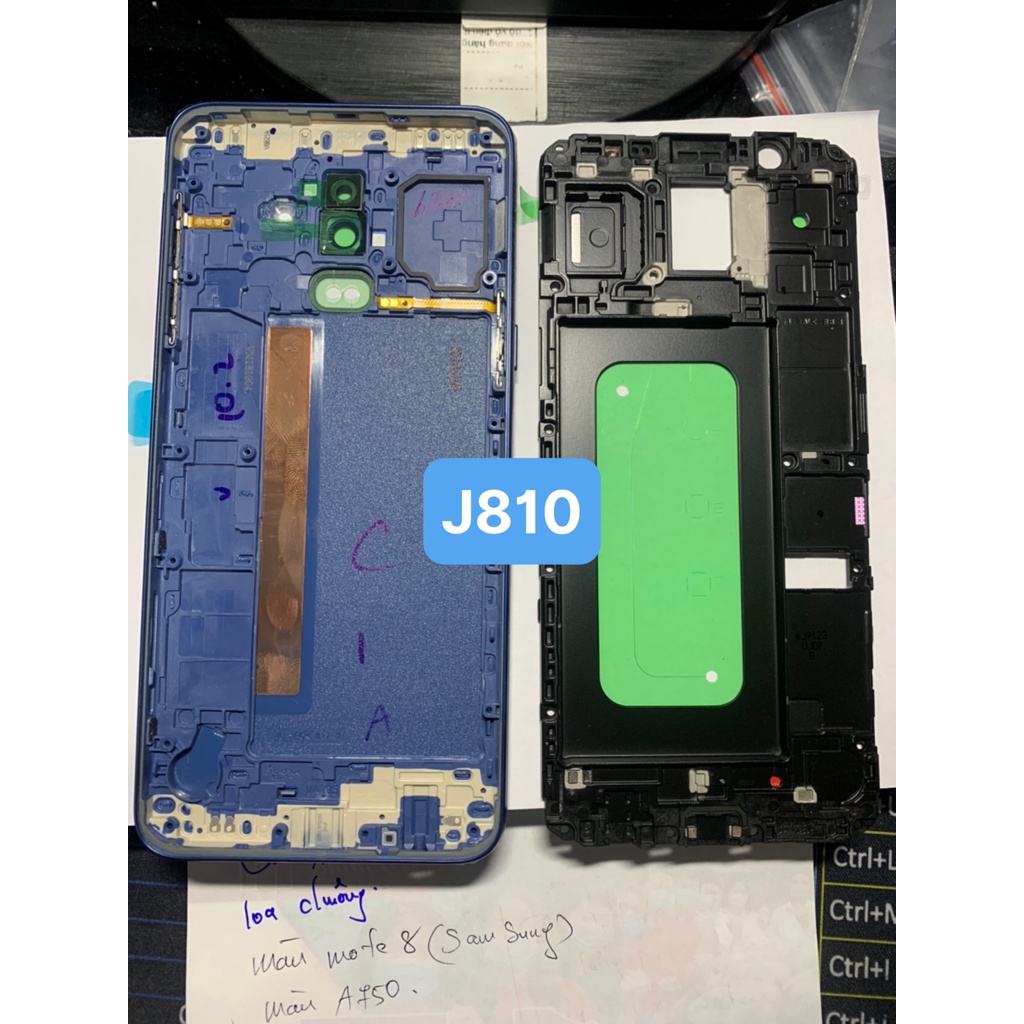 Bộ vỏ điện thoại samsung J810 hàng zin