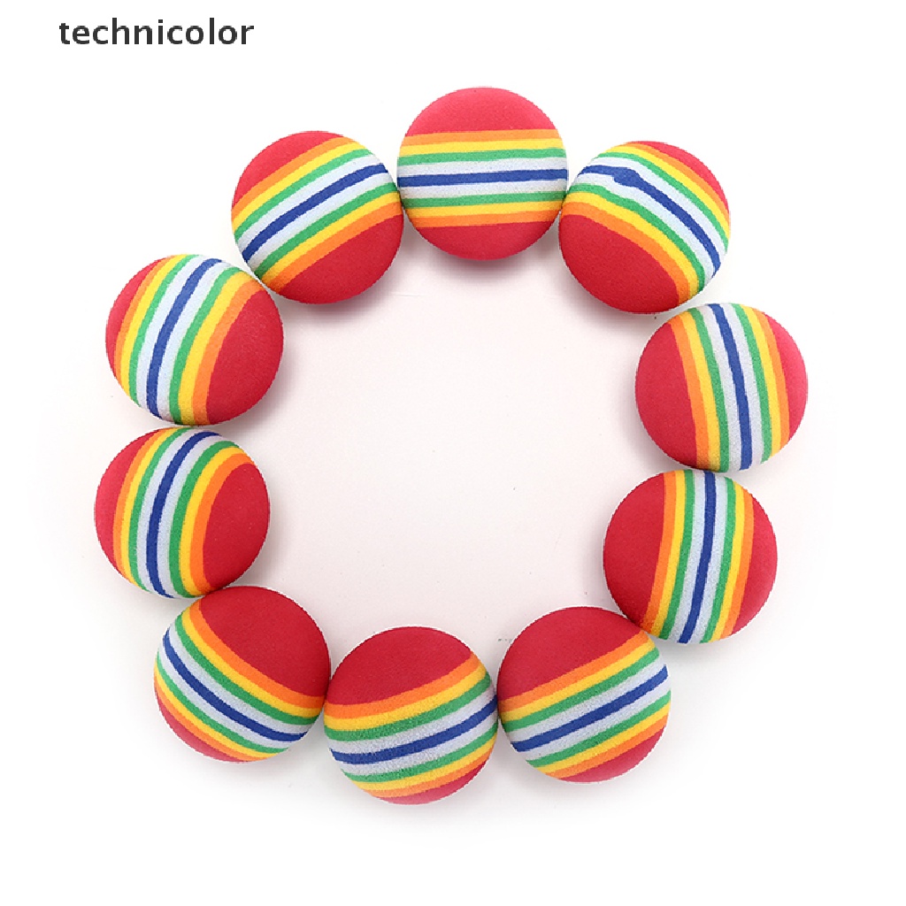 Set 10 Quả Bóng Golf Bằng Xốp Nhiều Màu Sắc Hỗ Trợ Luyện Tập