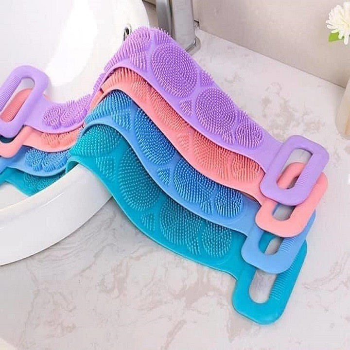 Dây Tắm Chà Lưng Silicon Dây Chà lưng Tắm 2 Mặt Massage MILLANA SHOP K261