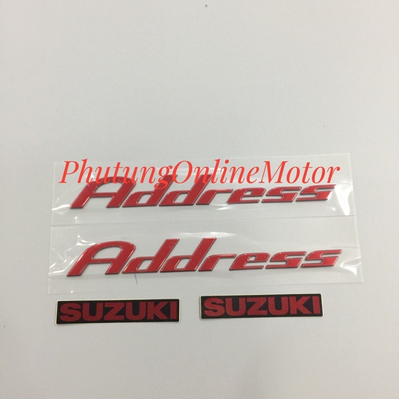 Tem chữ suzuki Address 110-Phụ tùng chính hãng