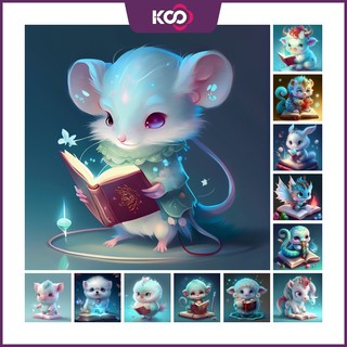 Bộ Tranh Đính Đá 5D Tự Làm 30x30cm / 40x40cm / 50x50cm Hình Cung Hoàng Đạo