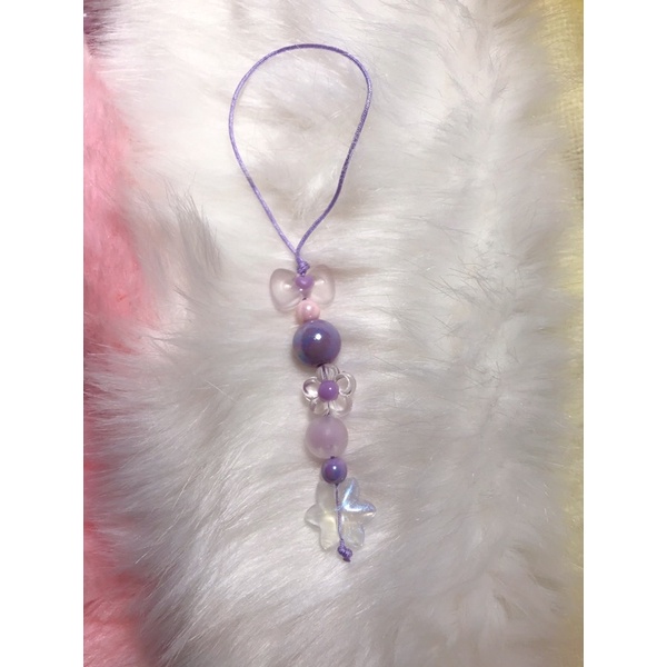 Dây đeo điện thoại mini hạt cườm handmade siêu xinh, móc khoá balo, keychain, keyring