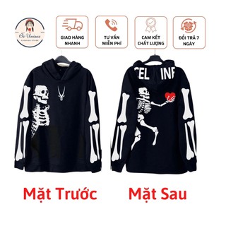 Áo hoodie xương cầm trái tim - áo khoác/hoodie/sweater xương nam nữ