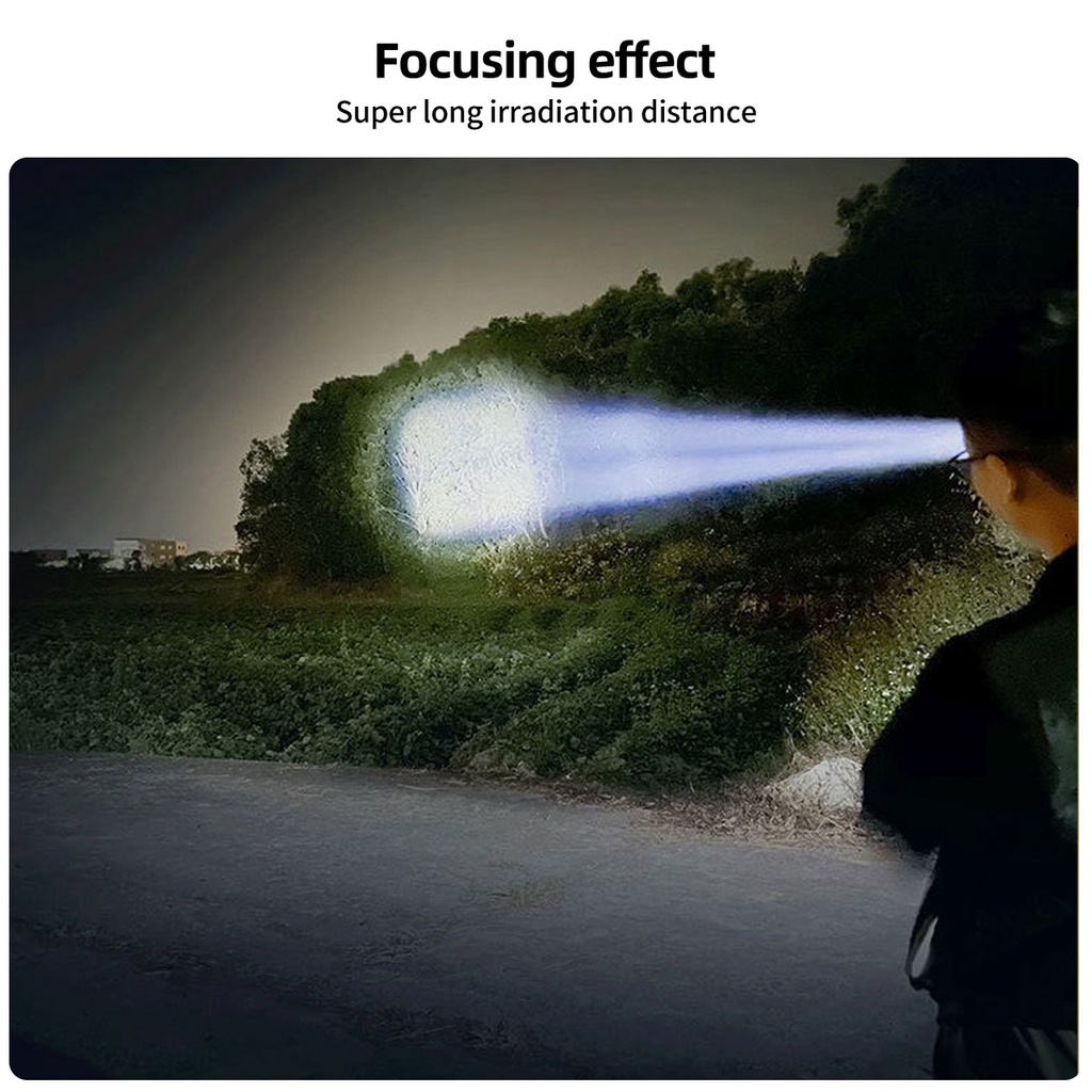 Đèn pin LED FONKEN mini công suất cao chống nước có thể sạc lại tiện dụng