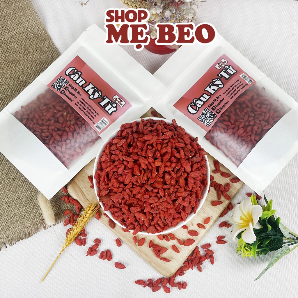 250Gr Kỷ Tử Đỏ (Câu Kỉ Tử) Sấy Khô Quả To Đỏ Đều Giúp Đẹp Da, Bổ Máu, Dễ Ngủ, Sáng Mắt