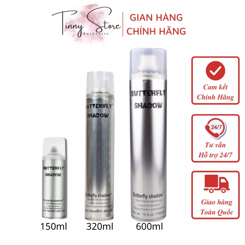 [RẺ VÔ ĐỊCH] GÔM BẠC xịt tóc Butterfly Shadow