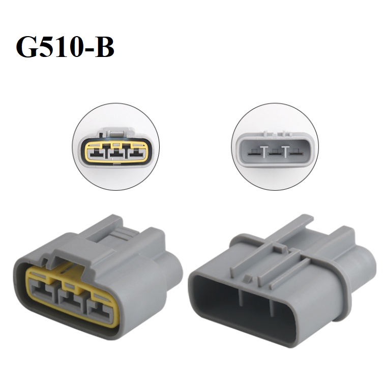 G510-Giắc cắm Đầu nối ô tô Quạt dòng điện cao Cắm công suất cao 3 lỗ 6.3mm