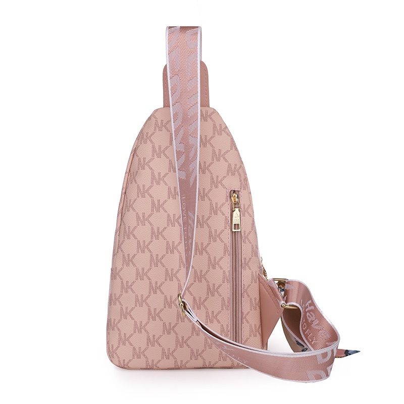 Túi Đeo Chéo Nữ Phong Cách Dễ Thương Đa Năng Túi Đeo Ngực Nhiều Ngăn Dây Kéo Đôi