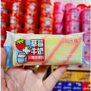 Bánh bông lan dài sốt kem dâu sữa Shanglefu