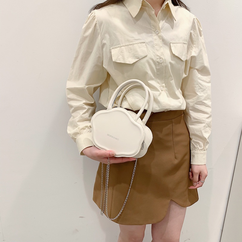 Mischa Túi Đeo Chéo Vai Bằng Da PU Màu Trơn Thời Trang Dễ Phối Đồ