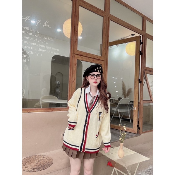 Set Cadigan 4Món Mix Chân Váy