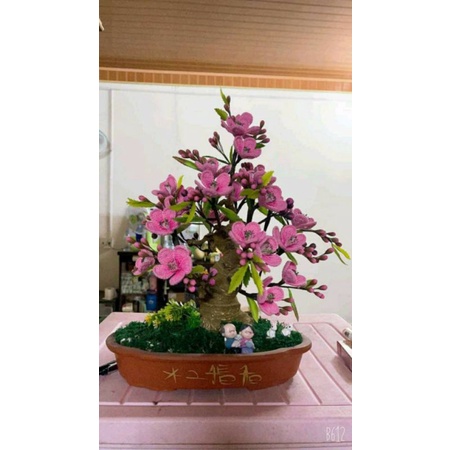 Nụ, Nhụy, Lá Mai, Đào Đất Sét, Phụ Kiện Móc Hoa, Cánh Mai Đào Móc Sẵn