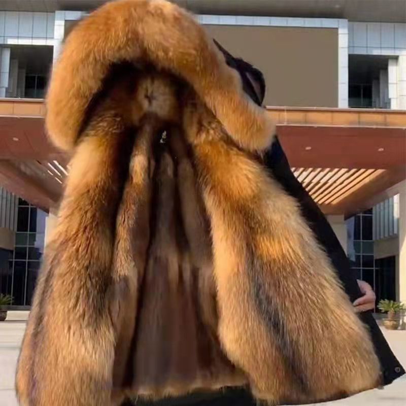 Áo khoác lót có thể tháo rời Parka Parka mùa đông mới