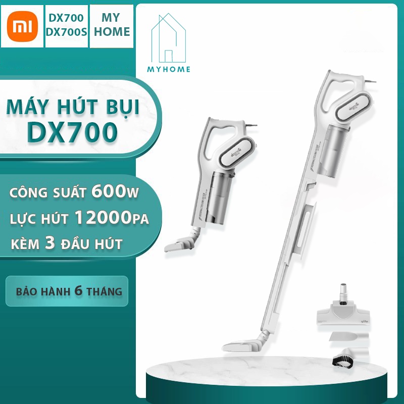 MÁY HÚT BỤI CẦM TAY  DX700 XIAOMI  CHÍNH HÃNG 2 TRONG 1- MÁY HÚT BỤI CẦM TAY GIA ĐÌNH ĐA NĂNG FULL PHỤ KIỆN