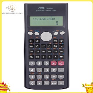 Máy tính kĩ thuật deli 1710, 12 số, 240 chức năng, đồ dùng học sinh giá rẻ