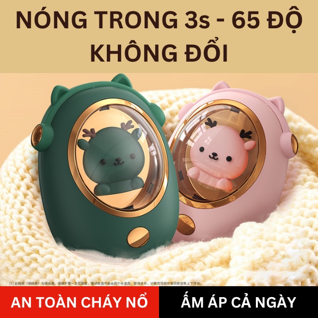 Máy sưởi ấm mini cầm tay hình thú dễ thương - Alice store