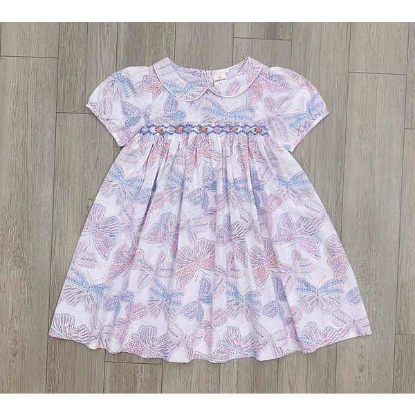 (sales) Đầm smock J&J in họa tiết bươm bướm xuất xịn