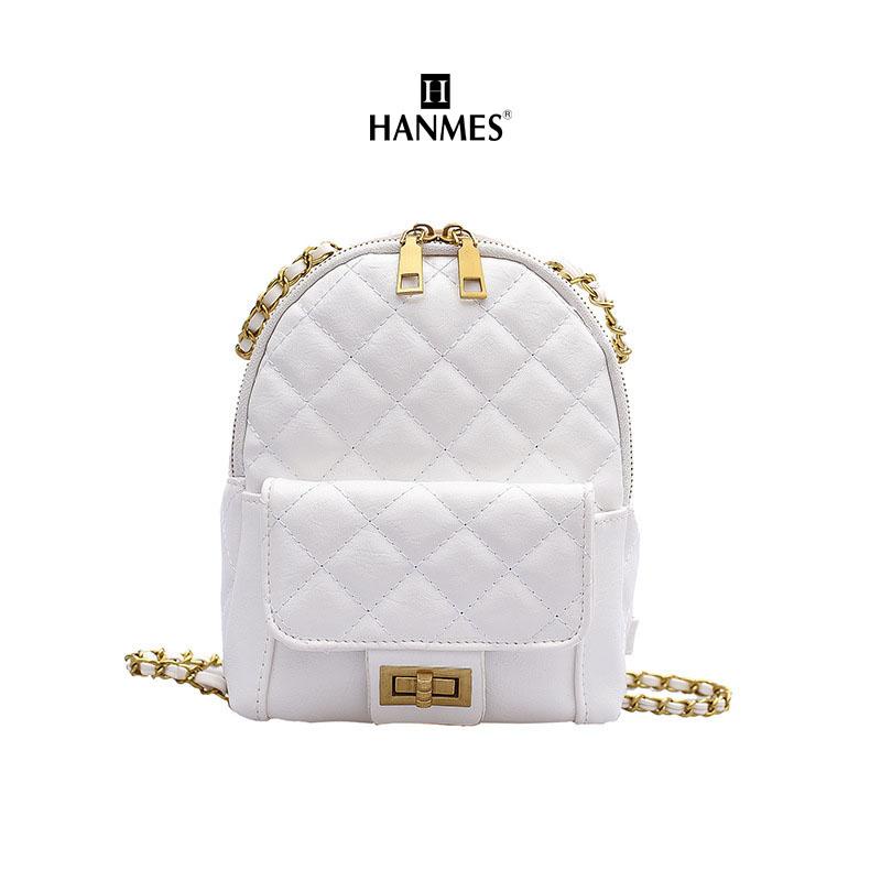 Balo da mini thời trang nữ ô trám HB01 Hanmes