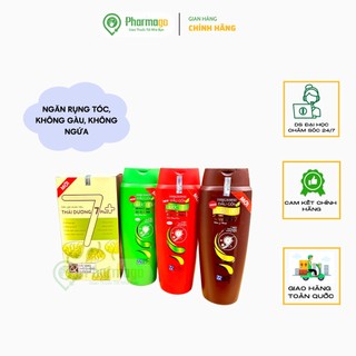 Dầu gội dược liệu Thái Dương - sạch gàu, ngăn rụng tóc. Dầu gội Thái Dương 3, Thái Dương 7, Thái Dương 7 plus