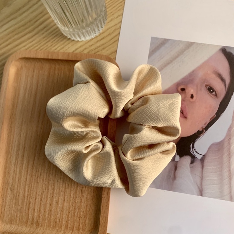 Dây Buộc Tóc satin Màu Sắc Đơn Giản Cỡ Lớn Cho Nữ