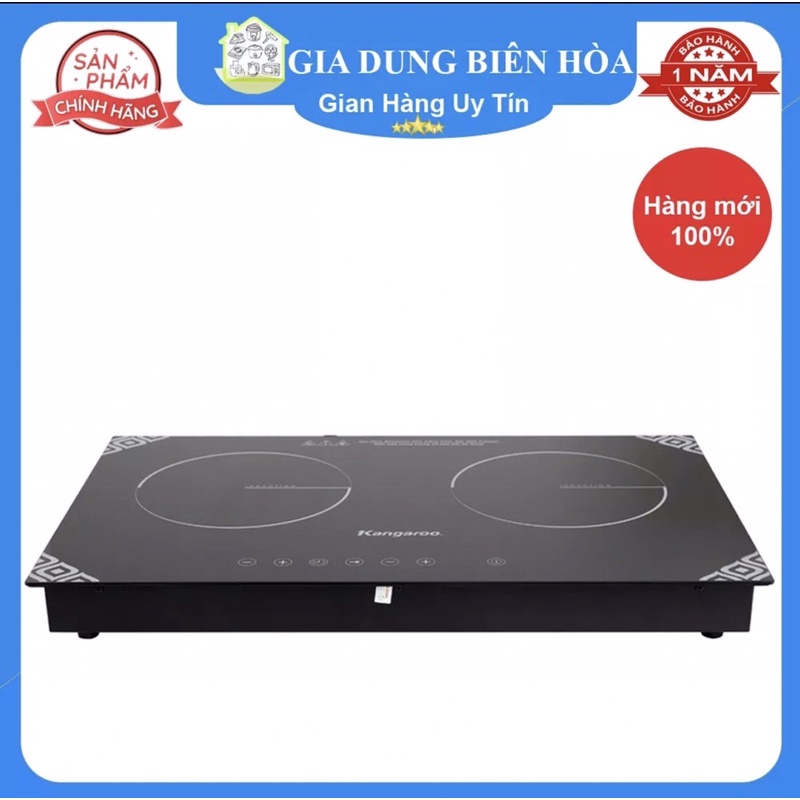 Bếp điện từ đôi lắp âm Kangaroo KG498N-Mới 💯-Công suất vùng nấu: Trái:1300W-Phải:1800W Điện áp:220V/50 Hz