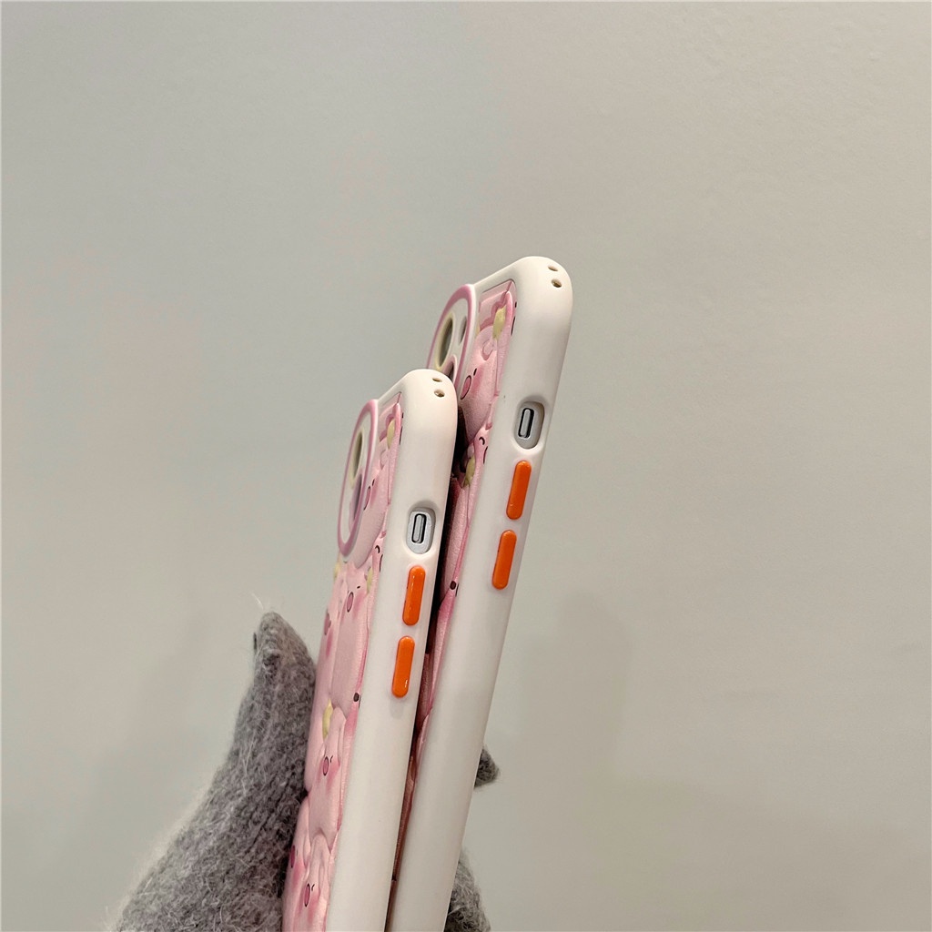Ốp Điện Thoại Da Viền tpu Dẻo In Họa Tiết Hoạt Hình Góc Tròn Cho iphone 15 pro max 14 pro max 13 pro max 12 pro max