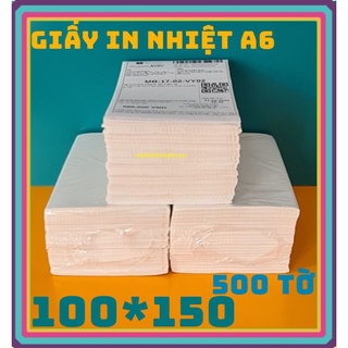 Giấy In Nhiệt Tự Dính A6 Tệp 500 Tờ